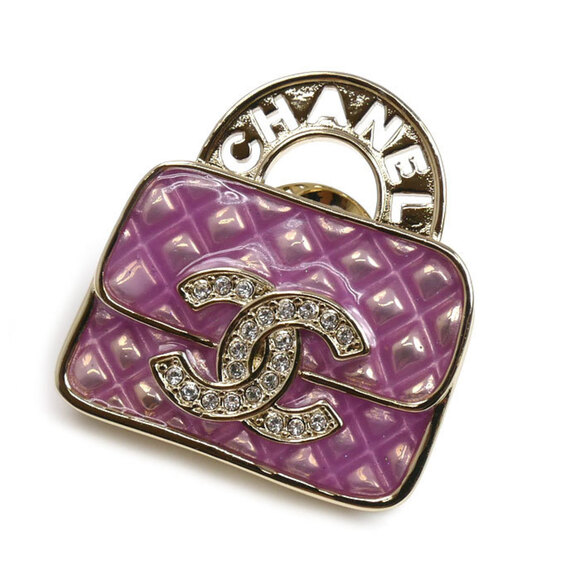 CHANEL Pink Brooch